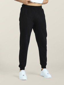 XYXX Solid Men Black Track Pants