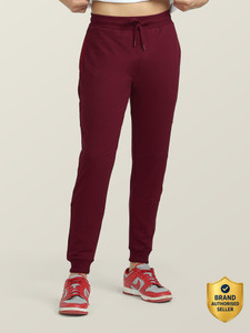 xyxx solid men maroon track pants