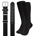 XZQTIVE Baseball Softball Socks and Baseball Softball Belt Combo Set Knee-High Soccer Socks for Kids Youth Adult
