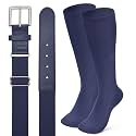 XZQTIVE Baseball Softball Socks and Baseball Softball Belt Combo Set Knee-High Soccer Socks for Kids Youth Adult