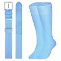 XZQTIVE Baseball Softball Socks and Baseball Softball Belt Combo Set Knee-High Soccer Socks for Kids Youth Adult