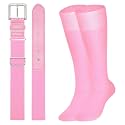 XZQTIVE Baseball Softball Socks and Baseball Softball Belt Combo Set Knee-High Soccer Socks for Kids Youth Adult