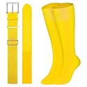 XZQTIVE Baseball Softball Socks and Baseball Softball Belt Combo Set Knee-High Soccer Socks for Kids Youth Adult