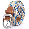 XZQTIVE Braided Belt Stretch Belt for Men and Women Multicolored Woven Golf Belt Elastic Jean Belts
