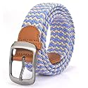 XZQTIVE Braided Belt Stretch Belt for Men and Women Multicolored Woven Golf Belt Elastic Jean Belts