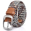 XZQTIVE Braided Belt Stretch Belt for Men and Women Multicolored Woven Golf Belt Elastic Jean Belts