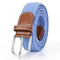 XZQTIVE Braided Belt Stretch Belt for Men and Women Multicolored Woven Golf Belt Elastic Jean Belts
