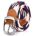 XZQTIVE Braided Belt Stretch Belt for Men and Women Multicolored Woven Golf Belt Elastic Jean Belts