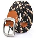 XZQTIVE Braided Belt Stretch Belt for Men and Women Multicolored Woven Golf Belt Elastic Jean Belts