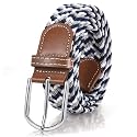 XZQTIVE Braided Belt Stretch Belt for Men and Women Multicolored Woven Golf Belt Elastic Jean Belts