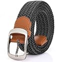 XZQTIVE Braided Belt Stretch Belt for Men and Women Multicolored Woven Golf Belt Elastic Jean Belts