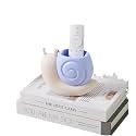 XZR Cute Pen Container Holder Snail-shape Desk Decoration Stocking Stuffers Creative Multi-Functional Pen/pencil Holder Desk Organizer Accessory Makeup Storage Office Home Art Supply Nice Gift (Blue)