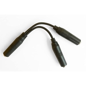 y cable drum splitters compatible with roland v-drums - stereo trs female to 2x mono ts female