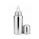 Y. GOYAL & CO. Babyy Feeding Combo Set for Newborns & Infants | Stainless Steel Feeding Bottle, Spoon Feeder, Fruit Feeder & Food Feeder | BPA Free Baby Essentials Kit (Single Steel Bottle)