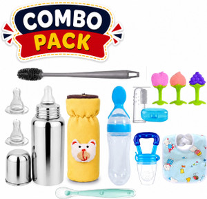 Y.GOYALCO. Baby Feeding Combo Pack with Steel