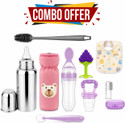Y.GOYALCO. Baby Feeding Combo Pack Steel Bottle