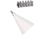Y store 12 Nozzles Sacco Pastry Cake Decorator Icing Bag Piece Cake Decorating Set Frosting Icing Piping Bag Tips with Steel Nozzles. Reusable & Washable