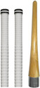 Y2M Pack of 1 Wooden Cone (Gripper) + 2 Cricket Bat White Grip Extra Tacky