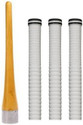 Y2M Pack of 3 Cricket Bat White Grip + One Wooden Cone (Gripper) Extra Tacky