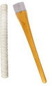 Y2M Set of 1 Cricket Bat White Grip (VK) + One Wooden Grip Cone Gripper Chevron