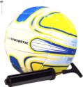 Y2M Yellow Super Designer Volleyball Premium Quality Pump & 1 needle Volleyball - Size: 4
