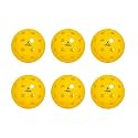 YABA Boom Pickleball Balls Pack of 6 | 40 Hole Indoor &amp; Outdoor Ball for Tournament &amp; Competition Play | High Bounce, Lightweight, Perfectly Balanced, True Flight, All-Weather Durable