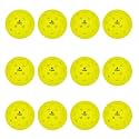 YABA Premium Outdoor Pickleball Balls, 40-Hole Design | for Tournament &amp; Competition Play, Perfectly Balanced, High Bounce True Flight, High-Performance All-Weather (Pack of 12)