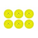 YABA Premium Outdoor Pickleball Balls, 40-Hole Design | for Tournament &amp; Competition Play, Perfectly Balanced, High Bounce True Flight, High-Performance All-Weather (Pack of 6)