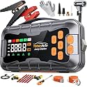 YaberAuto 16-in-1 Jump Starter with Air Compressor 8000A 160PSI, Tool Kits