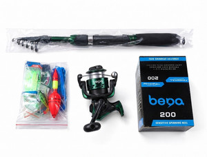 YadavGlobalMart YGMPREMIUM YGMGREENCOMBO001 Green Fishing Rod 210