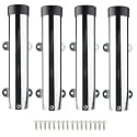 YaeMarine Boat Marine Fishing Rod Holders Stainless Steel Side Mounted Transom Mounted Rod Holders with Weld Brackets