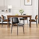 YaFiti Dining Chairs Set of 4, Mid Century Modern PU Leather Kitchen Chairs