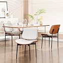 YaFiti Dining Chairs Set of 4, Mid Century Modern PU Leather Kitchen Chairs