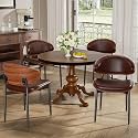 YaFiti Dining Chairs Set of 4, Mid Century Modern PU Leather Kitchen Chairs