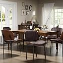YaFiti Dining Chairs Set of 6, Mid Century Modern PU Leather Kitchen Chairs