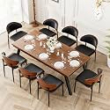 YaFiti Dining Chairs Set of 8, Mid Century Modern PU Leather Kitchen Chairs