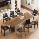 YaFiti Dining Chairs Set of 8, Mid Century Modern PU Leather Kitchen Chairs