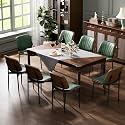 YaFiti Dining Chairs Set of 8, Mid Century Modern PU Leather Kitchen Chairs