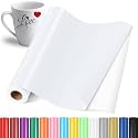 YAFLC Self Adhesive Permanent Vinyl Cold White, 12" x13ft Permanent Vinyl for All Cutting Machine, Self Adhesive Film Roll Stickers for Car Decal, Decorations, DIY Mugs