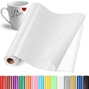 YAFLC Self Adhesive Permanent Vinyl White, 12" x13ft Permanent Vinyl for All Cutting Machine, Self Adhesive Film Roll Stickers for Car Decal, Decorations, DIY Mugs