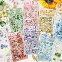 YagCu 24 Sheets 6 Colors Natural Journaling Stickers