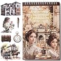 YagCu 50 Sheets Retro Memories Journaling Stickers