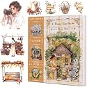 YagCu Garden Journal Sticker Book, 50 Sheets Washi Junk Journaling Sticker, Scrapbook Supplies, Watercolor Scrapbooking for Adults, Yellow Decorative Ephemera Arts Craft