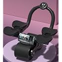 YAGVIZ Automatic Rebound Ab Abdominal Exercise Roller With Elbow Support &amp;Timer-Perfect Core Exercise Equipment For Home Workouts-Ab Roller Wheel For Effective Abdominal And Core Strengthening, Black