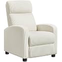 Yaheetech Recliner Chair with 3 Adjustable Angles Living Room Chairs Beige
