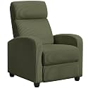 Yaheetech Recliner Chair with 3 Adjustable Angles Armchair Dark Green