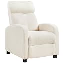 Yaheetech Recliner Chair with 3 Adjustable Angles Living Room Chairs Ivory