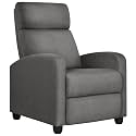 Yaheetech Recliner Chair with 3 Adjustable Angles Living Room Chairs Gray