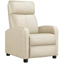Yaheetech Recliner Chair with 3 Adjustable Angles Living Room Chairs Beige