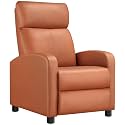 Yaheetech Recliner Chair with 3 Adjustable Angles Living Room Chairs Tan
